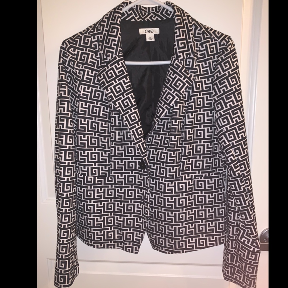 Black and White Blazer